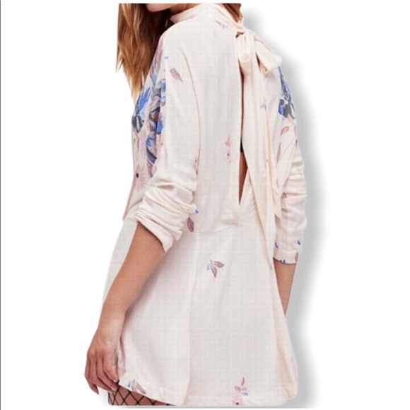 Free People Gemma Mock Neck printed tunic dress, size XS, like new condition - Picture 2 of 6